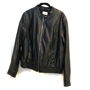 Faux leather jacket
